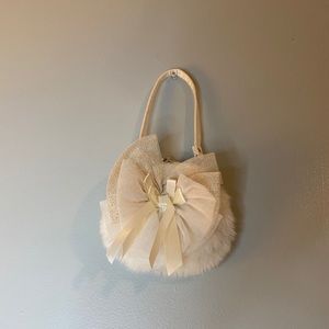Girls fancy for purse color ivory
